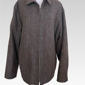 GAP Men's Zip-Up Brown jacket  size L